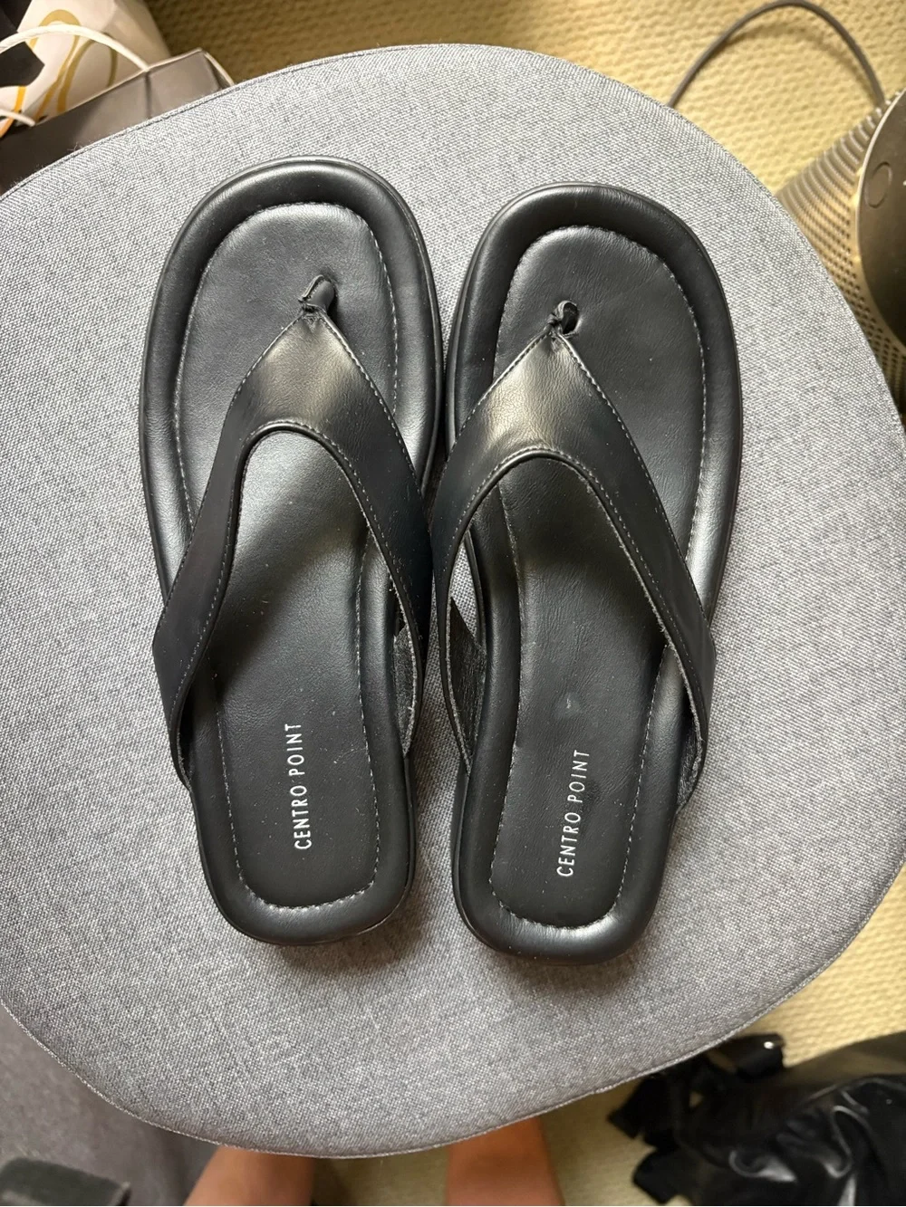 NWOT T-strap Thong Memory Foam Platform Lightweight Wedge Flip Flops